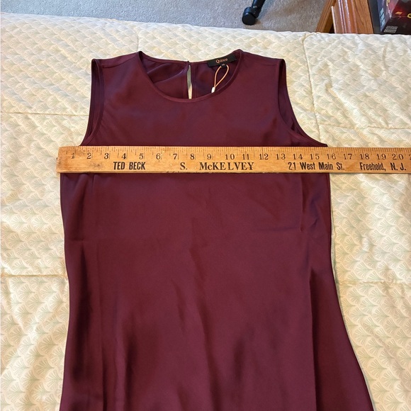Quince Washable Stretch Silk Tank Midi Dress in Wine Tasting Size XS - Picture 9 of 13